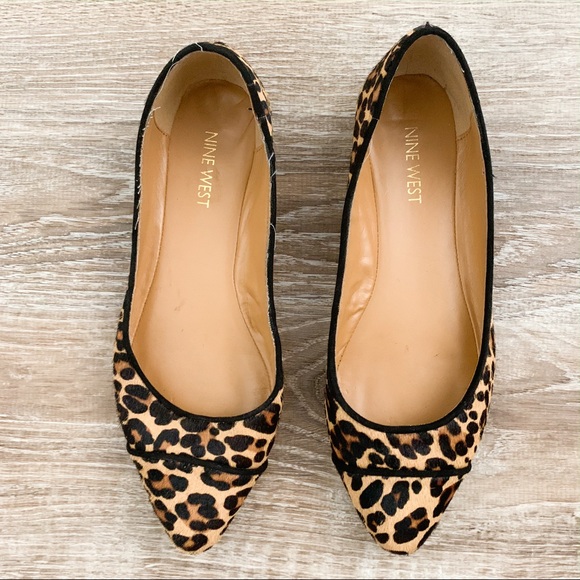 Nine West Shoes - Nine West Leopard Leather Flats